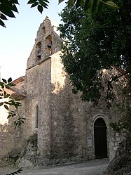 The church in Castillon-Massas