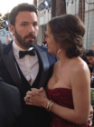 Garner with Ben Affleck at the 70th Golden Globe Awards (13 January 2013)