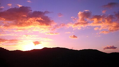 Vue depuis la Finca Vista Bella, un vignoble du quartier de Tetuán