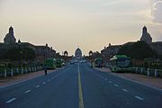 Rashtrapati Bhavan seen from Rajpath