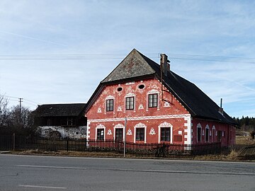 Maison du village de Blažejovice.