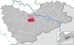 Läget för kommunen Müglitztal i Landkreis Sächsische Schweiz-Osterzgebirge