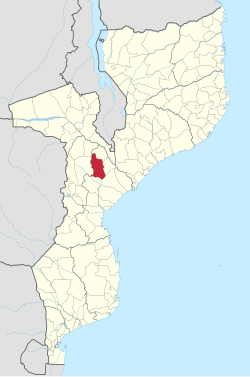 Maringué District on the map of Mozambique