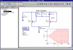 Captura de pantalla de Quite Universal Circuit Simulator