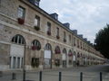 Newer town administration offices, in former military buildings (?)