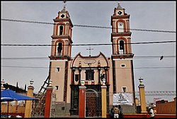 Skyline of Tlacotepec de Benito Juárez