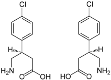 Estrutura química de Baclofeno