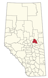 Location within Alberta