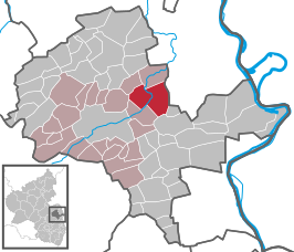 Kaart van Gau-Odernheim