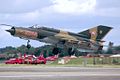 MiG-21bis fra Ungarns luftvåben under start.