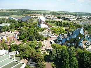 Uitzicht over Futuroscope