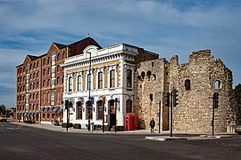 Geddes' warehouse, Seaway House and Water Gate, Town Quay, Southampton