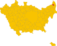 Locatie van Grezzago in Milaan (MI)