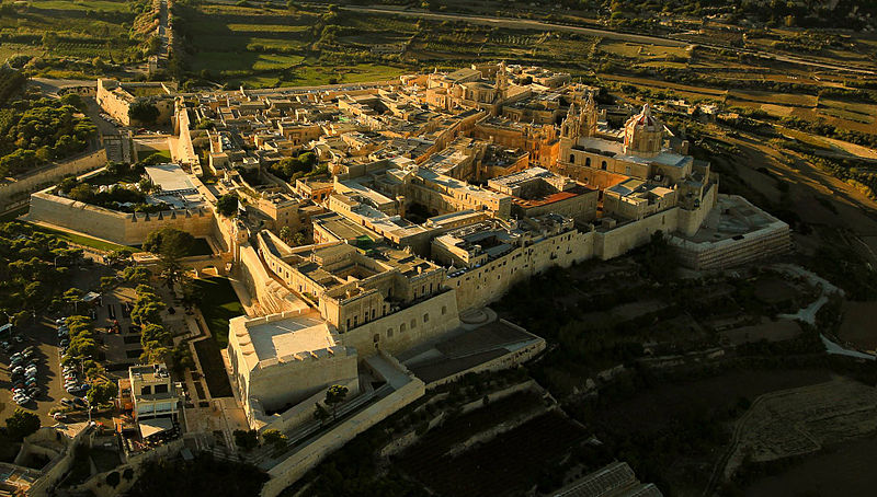 File:Aerial view Mdina, Malta.jpg