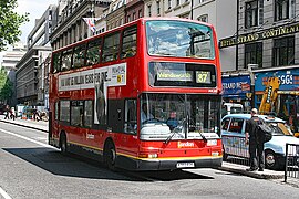 PVL202 Volvo B7TL Plaxton President in the Strand