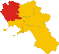 Collocatio finium Provinciae Casertanae in Regione Campania.