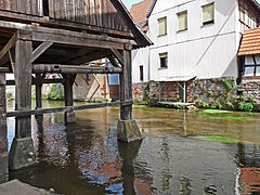 Staubecken in Wœrth (Elsass)