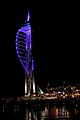 Spinnaker Tower v noci