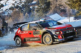 Citroën kende geen gelukkig debuut met de C3 WRC; Lefebvre als enige gefinishte op plaats negen