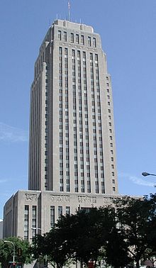 An Art Deco skyscraper