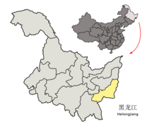 Location of Jixi Prefecture within Heilongjiang (China).png