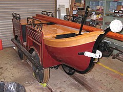 Replica of Spooner's boat, Ffestiniog Railway