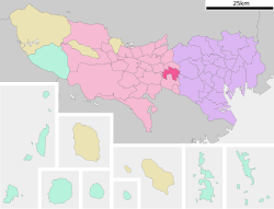 Kedudukan Mitaka di Tokyo