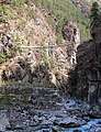 Hillary Bridge auf dem Weg nach Namche Bazar, Nepal