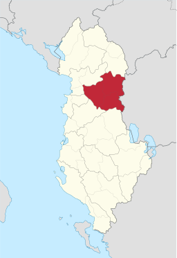 Regionen Dibër i Albania.