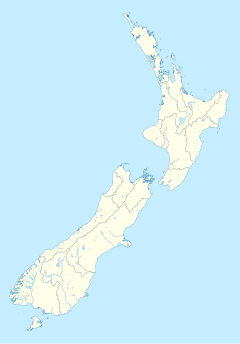 Map of New Zealand showing the location of Waitemātā Harbour