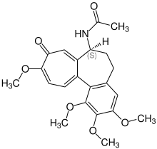 Estrutura química de Colchicina