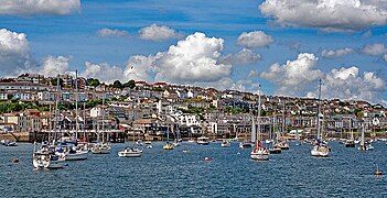 Falmouth viewed from the river Fal