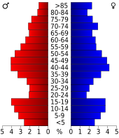 Bevolkingspiramide Fergus County