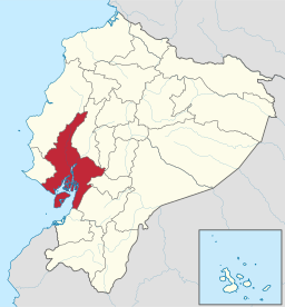 Provinsens läge i Ecuador.