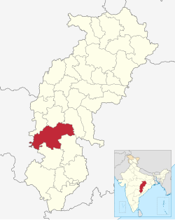 Location in Chhattisgarh