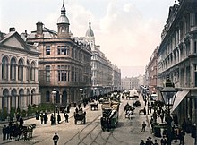 Hlavní třída Belfastu, Royal Avenue v 90. letech 19. století