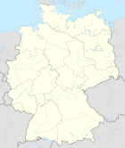 Deutschlandkarte, Position der Stadt Zeitz hervorgehoben