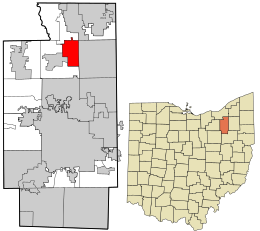 Location in Summit County and the state of Ohio.