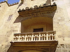 Balcón de la capiya de San Clemente.