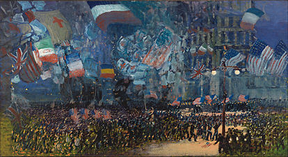 George Luks, Armistice Night, (1918)