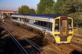 158837 with Regional Railways Alphaline branding