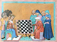 Jacques de Cessoles. Livre sur les mœurs et les devoirs de la noblesse, ou Sur le jeu d'échecs. Joueurs d'échecs, XVe siècle