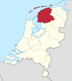 Ligging van (Wes-)Friesland in Nederland