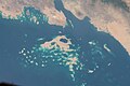 Dahlak Archipelago, coast of Eritrea (ISS photo), Gulf of Zula, Red Sea.