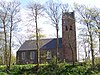 Gertrudiskerk. Hervormde kerk met toren op kerkhof