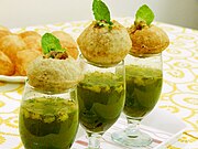 Mini-puris are part of a panipuri snack. It is crunchier in texture