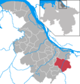 Lage der Gemeinde im Landkreis Stade