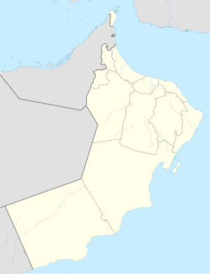 Muscat na zemljovidu Omana