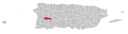 Localização de Maricao em Porto Rico