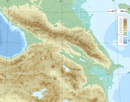 Location of the artificial reservoir in Armenia.